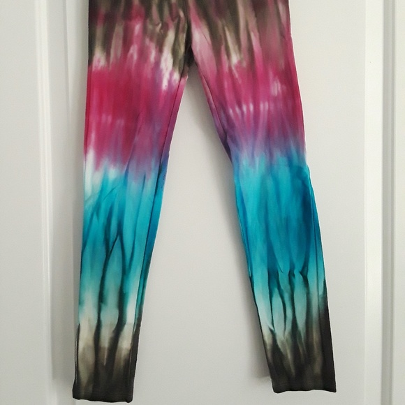 GIRL’S TIE-DYED COTTON LEGGINGS - Picture 2 of 8